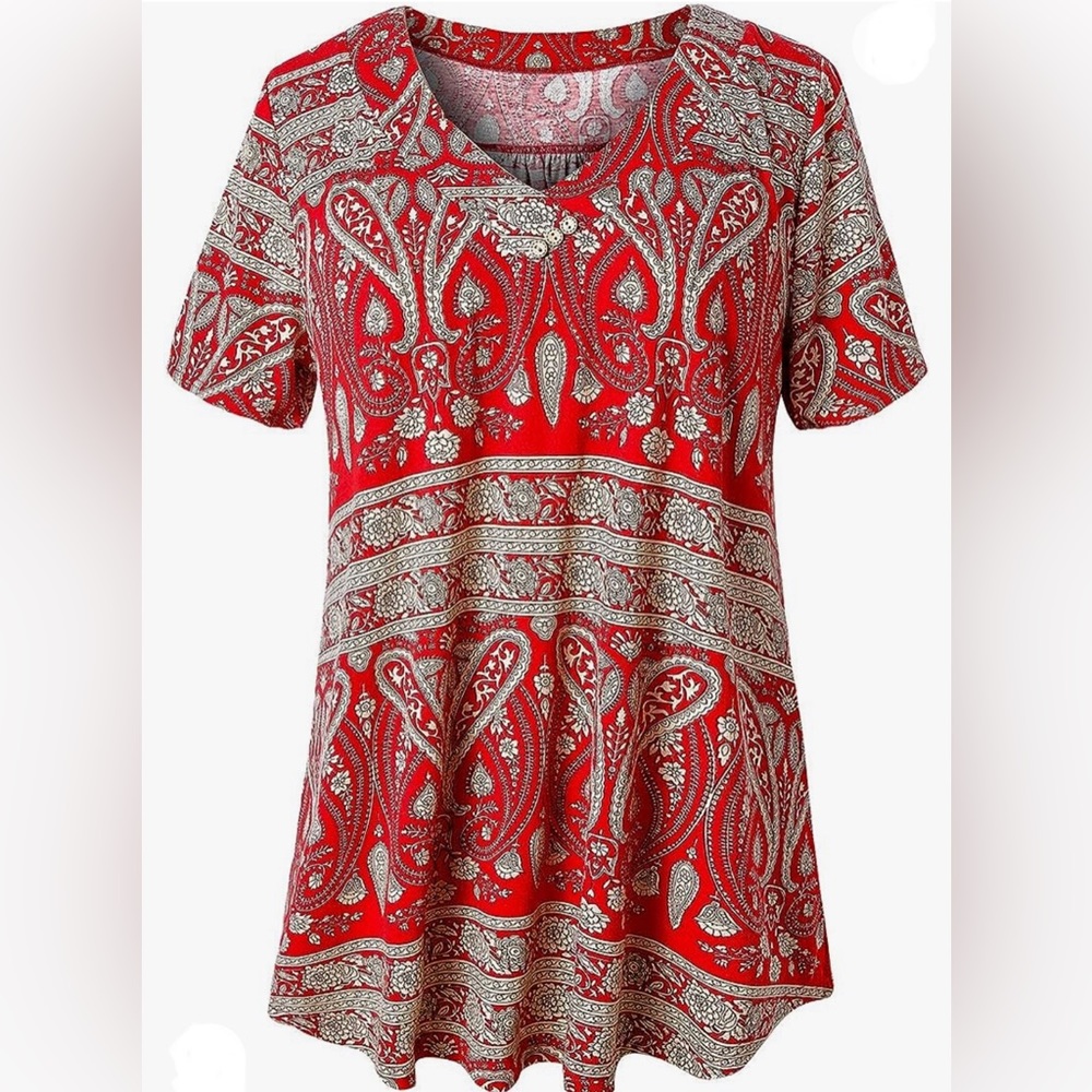 Folunsi women’s plus size multi red large